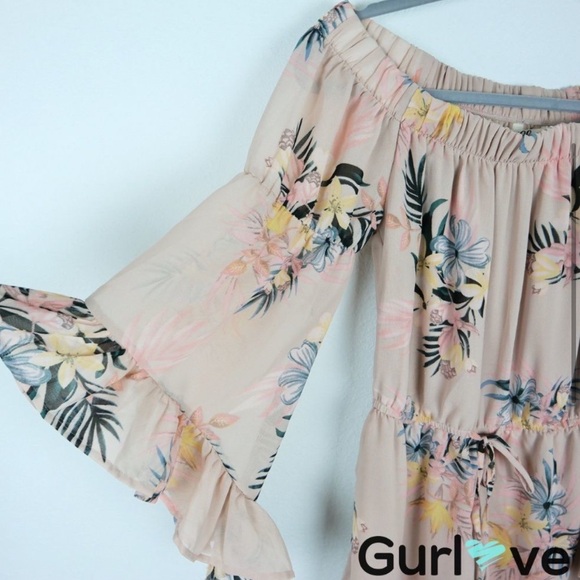 Hint of Blush | Across the Shoulder Romper - Picture 10 of 15